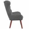 vidaXL Armchair Dark Grey 69 x 74 x 93 cm Velvet