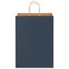 vidaXL Paper Bags 50 pcs with Handles Blue 32x17x44 cm