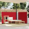 vidaXL Retractable Side Awning Red 120x1000 cm