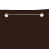 vidaXL Balcony Screen Brown 80x240 cm Oxford Fabric