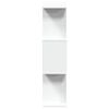 vidaXL Room Divider Bookcase 3-Tier White 70x24x97 cm Engineered Wood