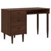 vidaXL Desk BILBAO Dark Caramel 114 x 53 x 75 cm