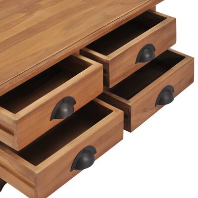 vidaXL Coffee Table 68x68x30 cm Solid Teak Wood