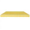 vidaXL Folding Awning Manual Operated 600 cm Yellow/White