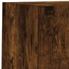 vidaXL 4 Piece TV Wall Cabinets with LED Lights Smoked Oak