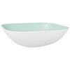 vidaXL Basin Glass 42x42x14 cm White