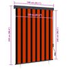 vidaXL Outdoor Roller Blind 140x250 cm Orange and Brown
