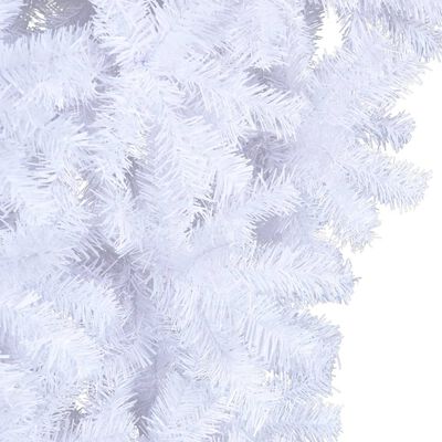 vidaXL Upside-down Artificial Christmas Tree with Stand White 150 cm