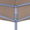 vidaXL Party Tent Roof 3x3 m Taupe 270 g/m²