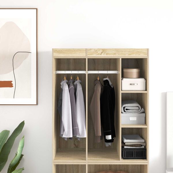 vidaXL Closet Rod 2 pcs Silver 316 x 15 x 29 mm Aluminium Alloy