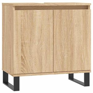 vidaXL Bathroom Cabinet Sonoma Oak 58x33x60 cm Engineered Wood