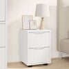 vidaXL Bedside Table White 30.5 x 30 x 43 cm Engineered Wood