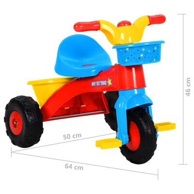 vidaXL Tricycle for Kids Multicolour