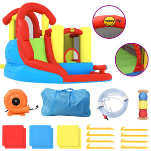 Happy Hop Bouncy Castle with Slide and Splash Pool 280x319x211 cm