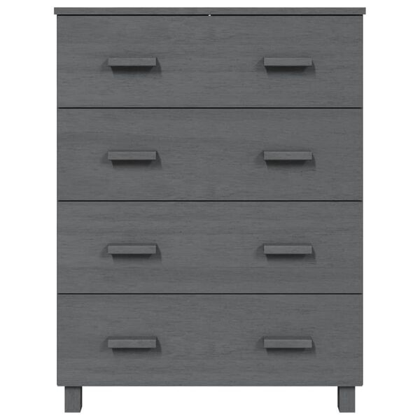 vidaXL Sideboard HAMAR Dark Grey 79x40x103.5 cm Solid Wood Pine