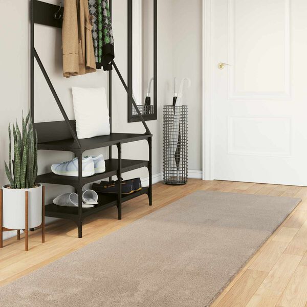 vidaXL Medium Pile Soft and Washable Rug HUARTE Sand 80 x 300 cm