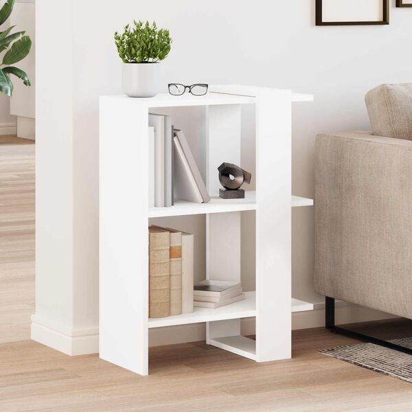 vidaXL Bookshelf White 52 x 25 x 71.5 cm Engineered Wood