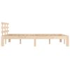 vidaXL Bed Frame without Mattress Solid Wood 150x200 cm King Size King Size