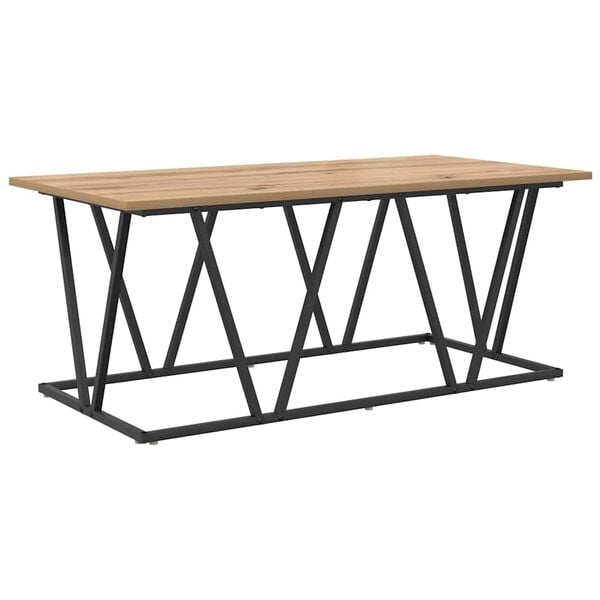 vidaXL Coffee Table Artisan Oak 100 x 50 x 40 cm
