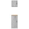 vidaXL Garage Cabinets 2 pcs Grey Sonoma Engineered Wood
