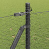 vidaXL Fence Post Grey 10 x 1 m (25 mm mesh) Steel and PVC