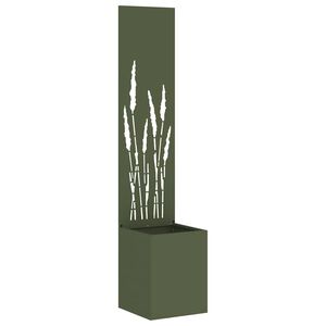 vidaXL Garden Privacy Screen Fretwork Olive green 32 x 32 x 150 cm