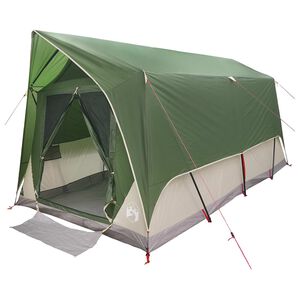vidaXL Tunnel Tent with Roof Green 8-Person Polyester and Steel