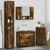 vidaXL Bathroom Furniture Set with Drawer with Shelf 4 pcs Smoked Oak