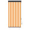 vidaXL Outdoor Roller Blind 80x250 cm White and Orange