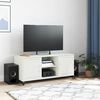 vidaXL TV Cabinet White 100.5x39x43.5 cm Steel
