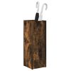 vidaXL Umbrella Stand Smoked Oak 20 x 20 x 55.5 cm Engineered Wood