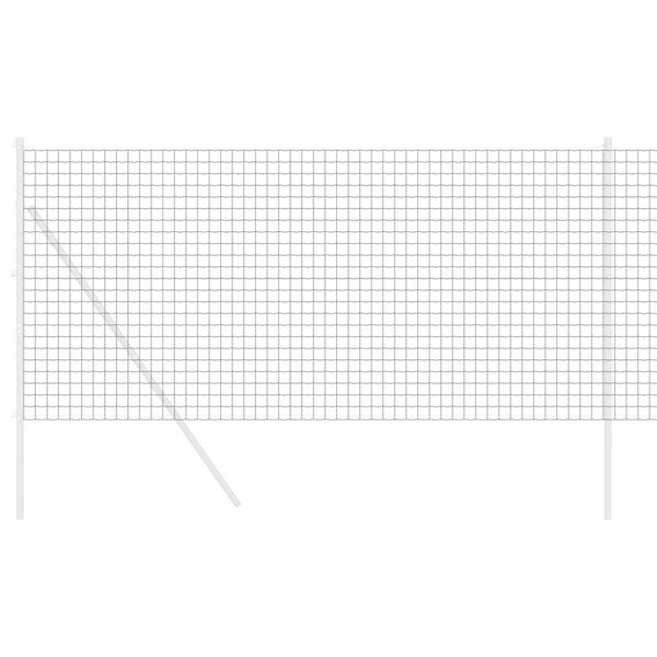 vidaXL Euro Fence Grey 1 x 10 m PVC-coated iron