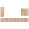 vidaXL Wall-mounted 6 pcs Sonoma Oak