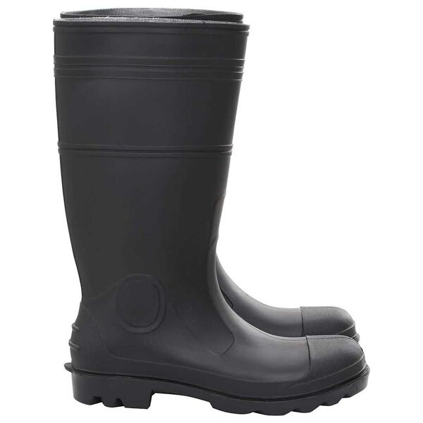 vidaXL Rain Boots Black Size 45 PVC