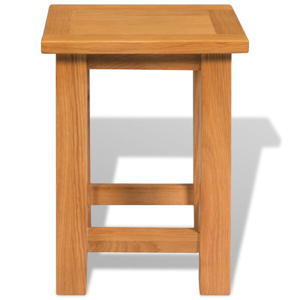 vidaXL End Tables 2 pcs 27x24x37 cm Solid Oak Wood