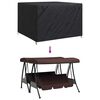 vidaXL Outdoor Swing Cover Black 250 x 250 x 160 cm 420D Oxford Fbric
