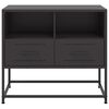 vidaXL TV Cabinet Black 68x39x60.5 cm Steel