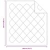 vidaXL Summer Duvet White 220 x 200 x 3 cm Polyester