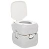 vidaXL Portable Camping Toilet Grey and White 22+12 L HDPE