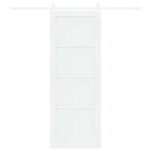 vidaXL Sliding Door White 78 x 211 cm Solid Pine Wood
