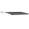 vidaXL Electric Retractable Awning White and Anthracite 4.5 x 3.5 m