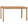 vidaXL Dining Table | Warm brown | Solid teak wood | 140x80x77 cm | Tough