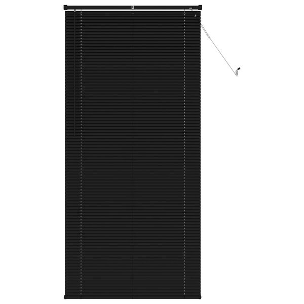 vidaXL Venetian Blind Manual Adjustable Black 213 x 70 cm PVC