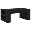 vidaXL Coffee Table Black Oak 102 x 55 x 42 cm Engineered Wood