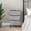 vidaXL Bedside Cabinet Concrete Grey 40x35x70 cm Engineered Wood