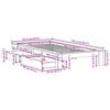 vidaXL Bed Frame without Mattress White 100x200 cm Solid Wood Pine