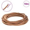 vidaXL Leather Cord Brown &Oslash;4 mm x 10 m Leather