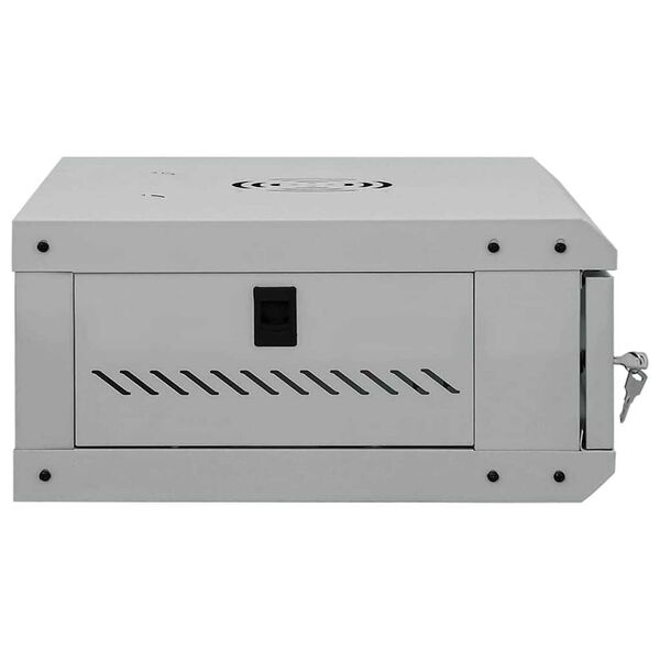 vidaXL Network Cabinet with Storage Grey 53 x 45 x 21 cm Steel