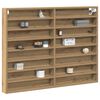 vidaXL Display Cabinet Artisan Oak 100 x 8.5 x 75 cm Engineered Wood