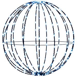 vidaXL Christmas Finial Light 96 LEDs Blue Diameter 30 x 32 cm